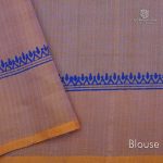 Silk Cotton Saree Printed –  Sea Blue SASSC34324 - Image 4