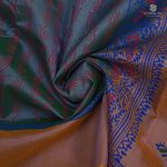 Silk Cotton Saree Printed –  Sea Blue SASSC34324 - Image 2