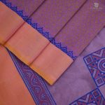 Silk Cotton Saree Printed –  Onion Pink SASSC34325 - Image 3