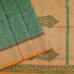 Silk Cotton Saree Printed –  Grass Green SASSC34326
