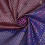 Silk Cotton Saree Printed –  Light Maroon SASSC34330 - Image 2