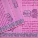 Silk Cotton Saree Printed –  Light Pink SASSC34331
