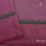 Silk Cotton Saree Printed –  Pista Green SASSC34332 - Image 4