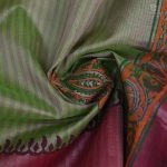 Silk Cotton Saree Printed –  Pista Green SASSC34332 - Image 2
