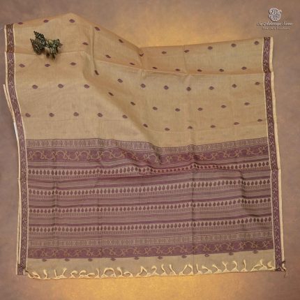 Rich Cotton Saree - Bronze Brown SASC34334