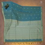Rich Cotton Saree - Tiffany Blue SASC34335
