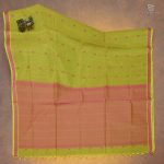 Rich Cotton Saree - Chartreuse Green SASC34336