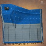 Rich Cotton Saree - Yale Blue SASC34338