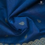 Rich Cotton Saree - Yale Blue SASC34338 - Image 2