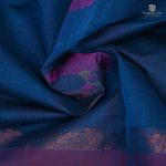 Rich Cotton Saree - Bahama Blue SASC34344 - Image 2