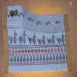 Rich Cotton Saree - Light Steel Blue SASC34345