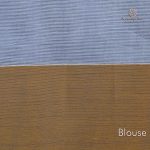 Rich Cotton Saree - Light Steel Blue SASC34345 - Image 3