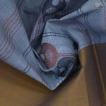 Rich Cotton Saree - Light Steel Blue SASC34345 - Image 2