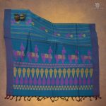 Rich Cotton Saree - Peacock Green SASC34346