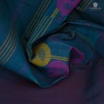 Rich Cotton Saree - Peacock Green SASC34346 - Image 2