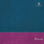 Rich Cotton Saree - Peacock Blue SASC34348 - Image 3