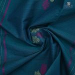 Rich Cotton Saree - Peacock Blue SASC34348 - Image 2