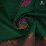 Rich Cotton Saree - Dark Green SASC34363 - Image 2