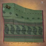 Rich Cotton Saree - Moss Green SASC34364