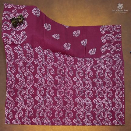 Sungudi Cotton Sarees - Dark Maroon SASC34377