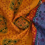 Sungudi Cotton Sarees - Turmeric Yellow SASC34383 - Image 2