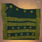 Sungudi Cotton Sarees - Dark Green SASC34389