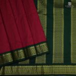 10 Yards Pure Silk Sarees - Dark Red SASTPS34428