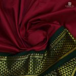 10 Yards Pure Silk Sarees - Dark Red SASTPS34428 - Image 2