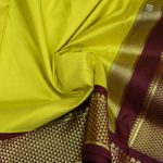 10 Yards Pure Silk Sarees - Chartreuse Green SASTPS34434 - Image 2