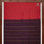 Semi Silk Cotton Sarees – Dark Red SASPC34410 - Image 4