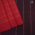 Semi Silk Cotton Sarees – Dark Red SASPC34410