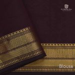 Semi Silk  Cotton Sarees – Gray SASPC34435 - Image 3