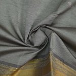 Semi Silk  Cotton Sarees – Gray SASPC34439 - Image 2