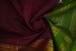 Semi Silk Cotton Sarees – Kumkum Brown SASPC34446 - Image 2