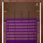 Semi Silk  Cotton Sarees –  Choco Brown SASPC34447 - Image 4