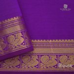 Semi Silk  Cotton Sarees –  Choco Brown SASPC34447 - Image 3