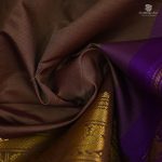 Semi Silk  Cotton Sarees –  Choco Brown SASPC34447 - Image 2