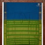 Semi Silk Cotton Sarees – Cerulean Blue SASPC34449 - Image 4
