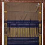 Semi Silk  Cotton Sarees – Choco Brown SASPC34453 - Image 4