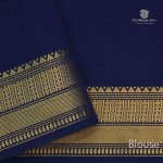 Semi Silk  Cotton Sarees – Choco Brown SASPC34453 - Image 3