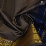 Semi Silk  Cotton Sarees – Choco Brown SASPC34453 - Image 2