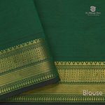 Semi Silk Cotton Sarees – Bright Orange SASPC34454 - Image 3