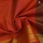Semi Silk Cotton Sarees – Bright Orange SASPC34454 - Image 2