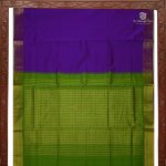 Semi Silk  Cotton Sarees – Bright Purple SASPC34455 - Image 4