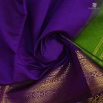 Semi Silk  Cotton Sarees – Bright Purple SASPC34455 - Image 2