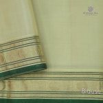 Pure Silk Sarees - Greenish Off White SASPS34487 - Image 6