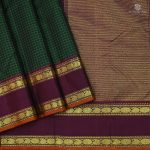 Pure Silk Sarees - Dark Green SASPS34489 - Image 4