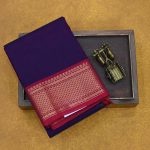 Kanchi Cotton Saree Dark Violet SASC34504