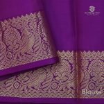 Pure Silk Sarees - Dual Shade Violet SASPS34504 - Image 6
