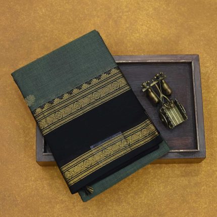 Kanchi Cotton Saree Gray SASC34505